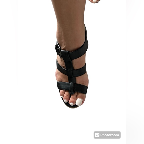 Call It Spring Black Wedges Size 7 - Picture 9 of 11